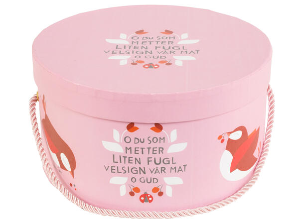 Servise barn O du som metter - rosa 3 deler: Tallerken, krus og skål 