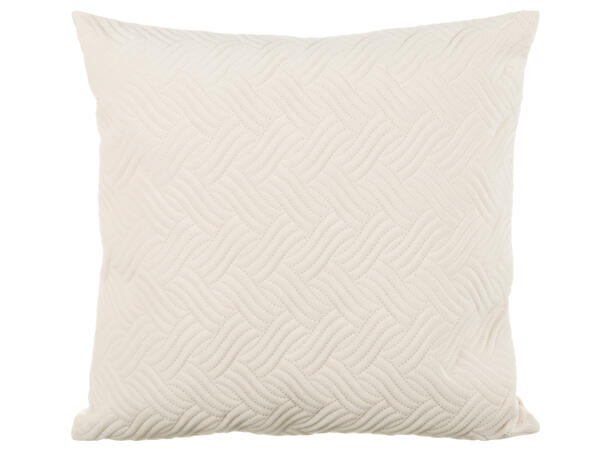 Putetrekk wave velur krem 45x45cm 