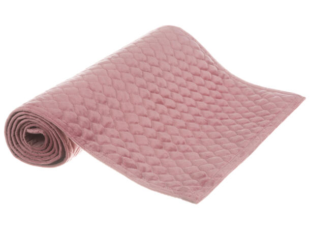 Løper bikube rosa velur 40x140cm 
