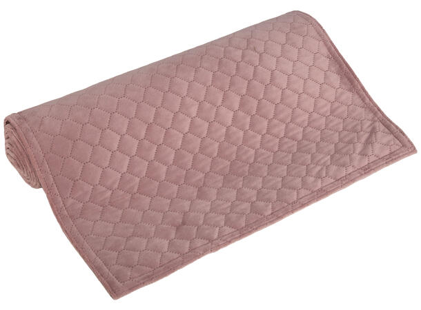 Løper bikube velur rosa 40x140cm 