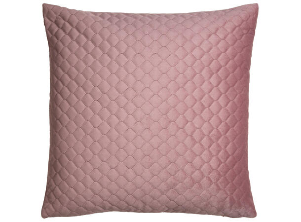 Pute 50x50cm m/trekk bikube velur rosa Pute fjær/dun 900gram fyllvekt 