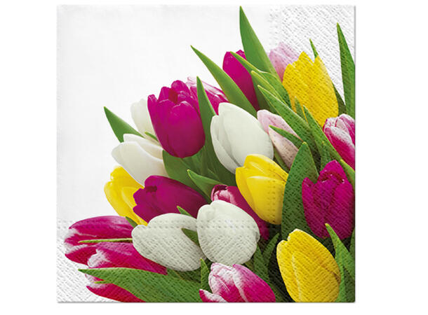 Serviett Bunch of Tulips Lunsjserviett 20 stk 3-lags 33x33cm 