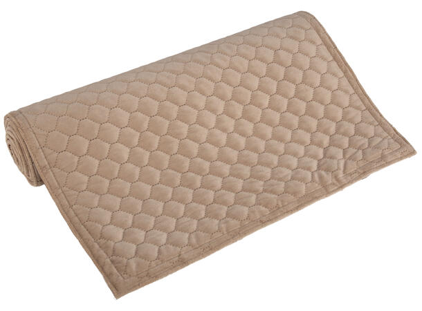 Løper bikube velur varm beige 40x140cm 