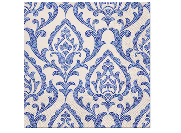 Serviett Portuguese Tiles Lunsjserviett 20 stk 3-lags 33x33cm 