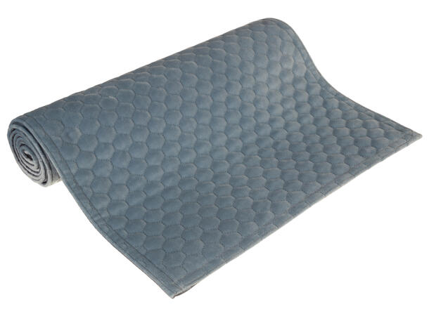 Løper bikube velur lys blå 40x140cm 