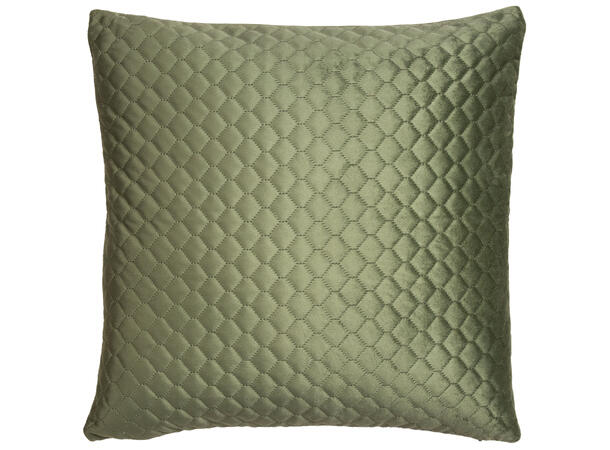 Pute 45x45cm m/trekk bikube velur grønn Pute fjær/dun 680gram fyllvekt 