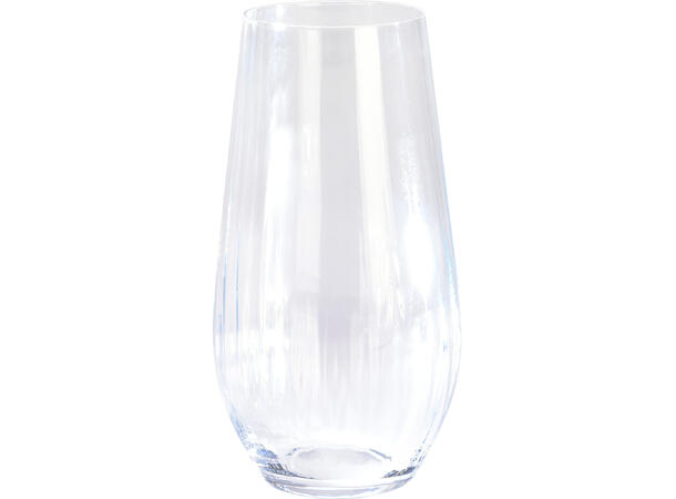 Glass vann stripet krystall 2 stk:15,5cm Dia topp:6cm 