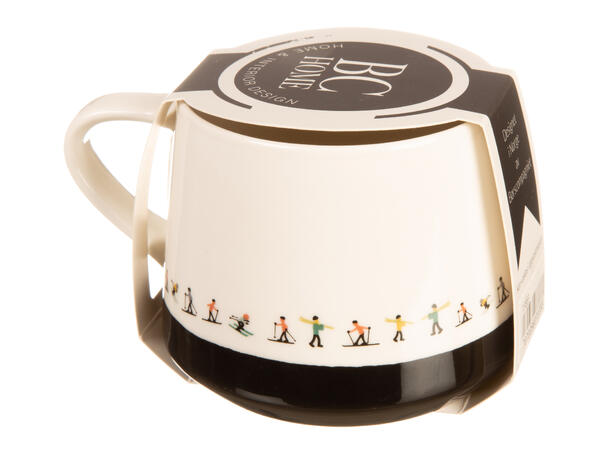 Krus Fjellvettregel 1 og 2...sort 275ml 270g D:8/9,5cm H:7,5cm 