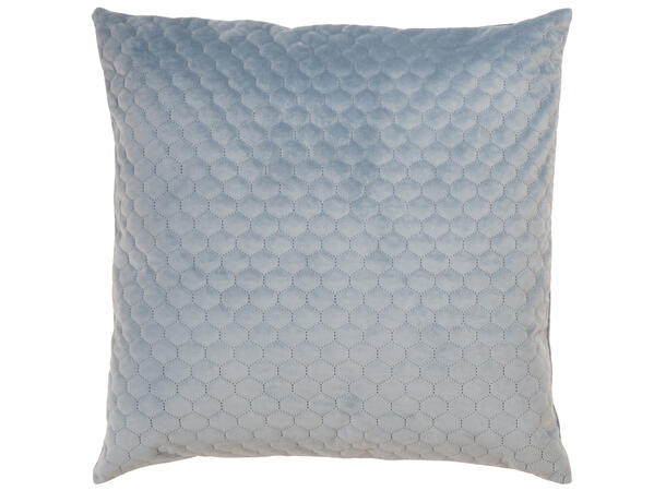 Putetrekk bikube velur lys blå 45x45cm 