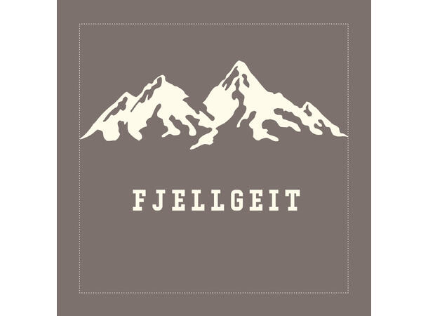 Serviett Fjellgeit brun Lunsjserviett 20 stk 3-lags 33x33cm 