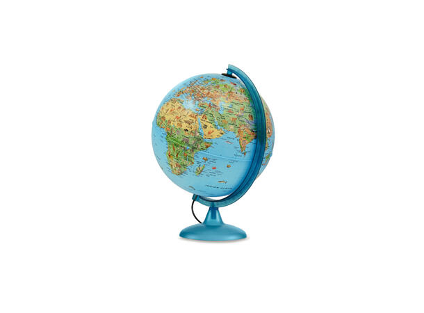 Globus norsk tekst Led lys Safari 30cm Plastfot m/lys, bok m/norsk tekst 