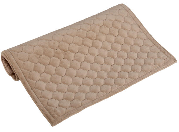 Brikke bikube velur varm beige 33x45cm 