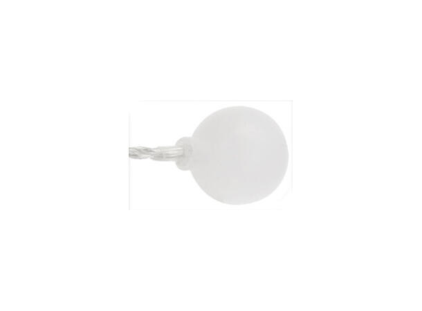 Lyslenke 80 lyspærer Ledlys varmhvit G2IP44 adapter 17+3m ledning 