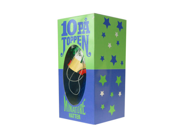 Partyhatt Ti på toppen 10 stk i eske Inneholder 10 assorterte bursdagshatter 