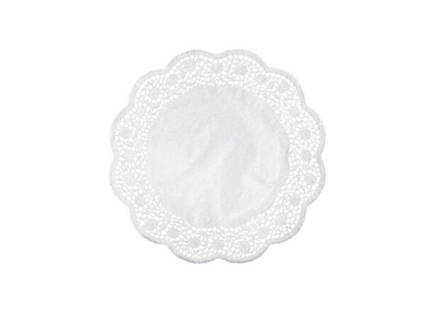 Kakebrikke rund 36 cm hvit s/6 