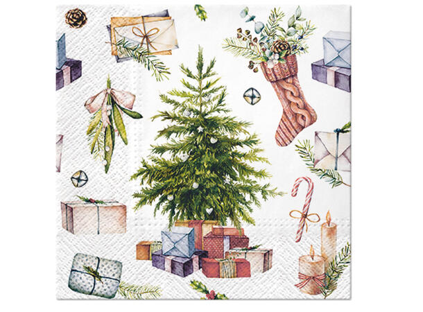 Serviett Christmas at Home Lunsjserviett 20 stk 3-lags 33x33cm 