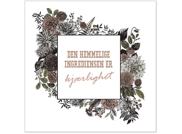 Serviett Ingrediensen dus Lunsjserviett 20 stk 3-lags 33x33cm 