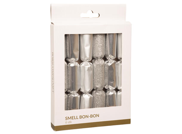 Smell Bon-Bon sølv 3ass 15cm 6stk 6 stk 15 cm knall sølv 