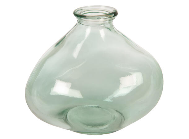 Vase abstrakt liten resirkulert 10x9cm 