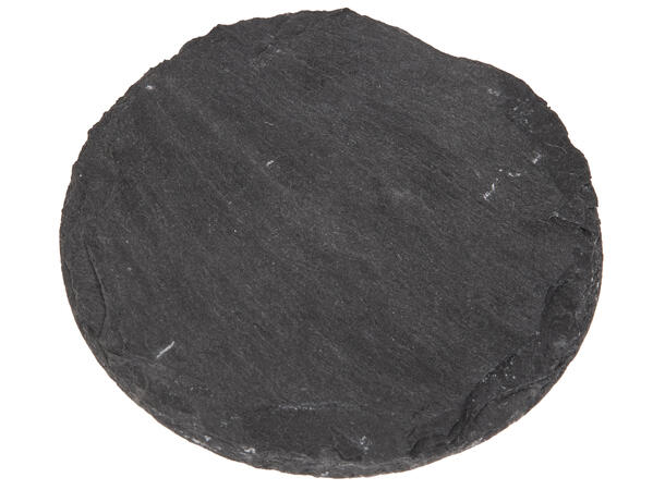 Glassbrikke skifer 10x10cm 2ass s/4 Rund d:10cm Firkantet 10x10cm 