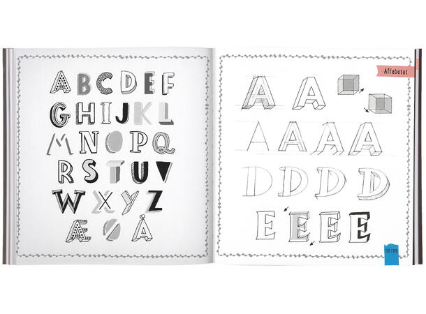 Handlettering 1000 Dekorative idéer Hvordan lage handletterings grunnbok 