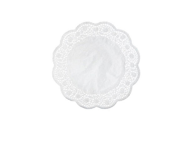 Kakebrikke rund 33 cm hvit s/6 