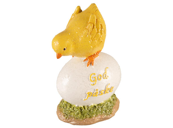 Kylling på egg God Påske 11,7x8,5x18,2cm 