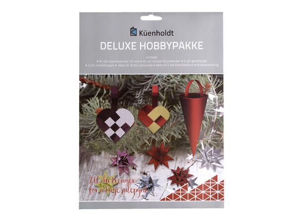 Deluxe hobbypakke Papir til å lage julepynt 