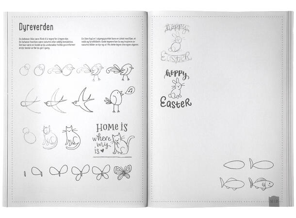 Handlettering Tegne Øvingshefte Hvordan lage og gjøre øvelser 