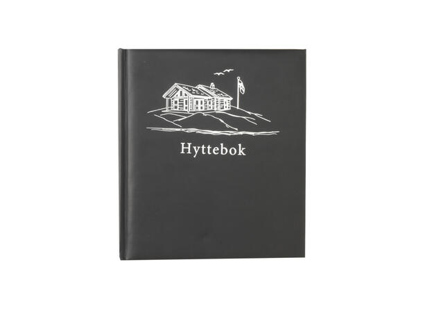 Hyttebok sjøhytte sort 21x24cm 96 ark i 100 grams kvalitet 