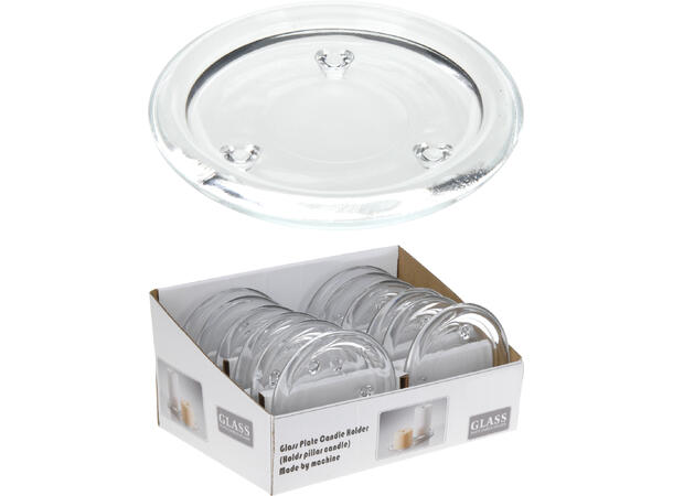 Lysfat glass dia 10,5cm Display 12stk 