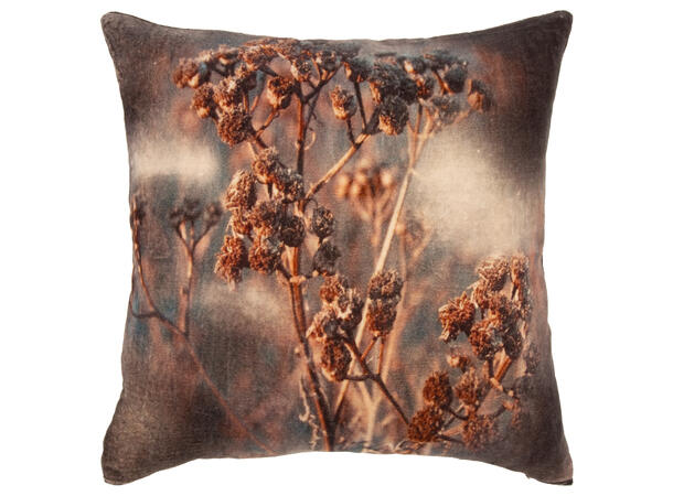Pute 45x45cm m/trekk velur kvist høstbru Pute fjær/dun 680gram fyllvekt 