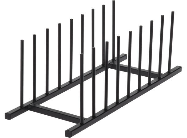 Tallerkenholder metall sort 34,5x12,5cm 