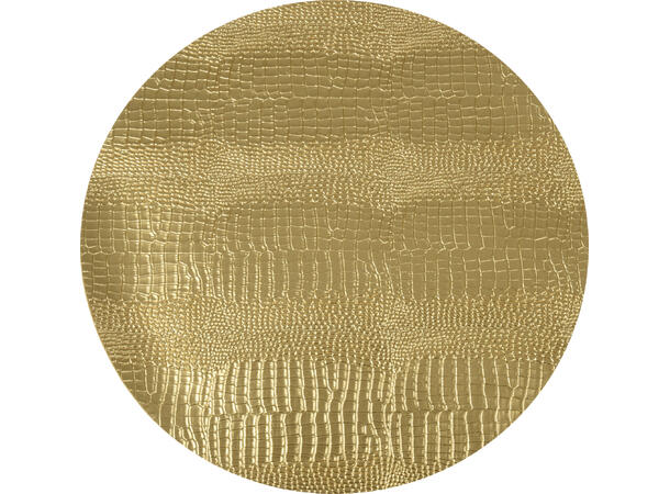 Bordbrikke slangemønster d:38cm PV gull 