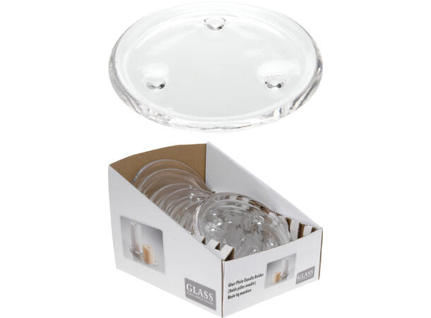 Lysfat glass d:14cm Display 8stk 