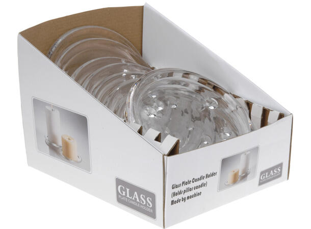 Lysfat glass d:14cm Display 8stk 