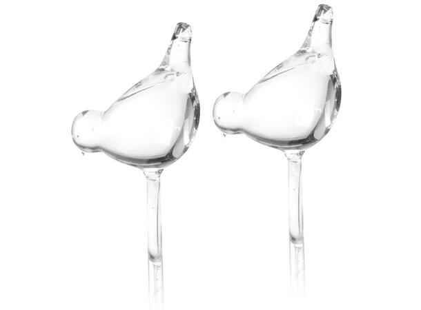Selvvanner Fugl glass 36cm  s/2 