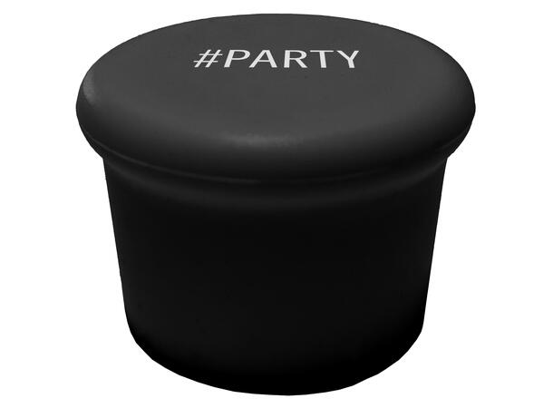 Vinkork silikon Party Sort 6ass Display 48stk Str 3,8x2,8cm 