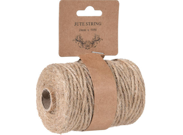 Jutetau natur 100m, 50m, 25m 3ass Display 24stk 
