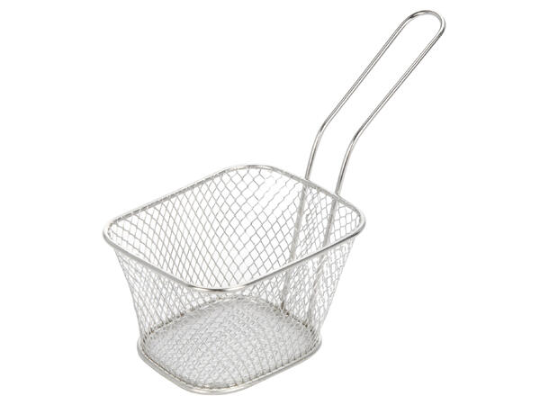 Kurv Pommes Frites 11x9x6,5cm 76gr Rustfritt stål 
