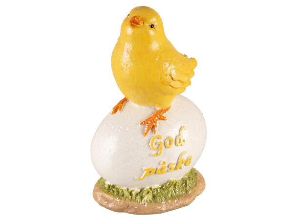 Kylling på egg God Påske 11x8,5x18,2cm 