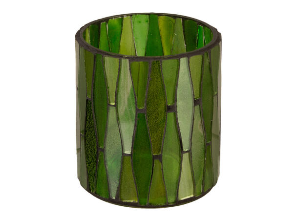 Lysglass mosaikk grønn 7x8cm 