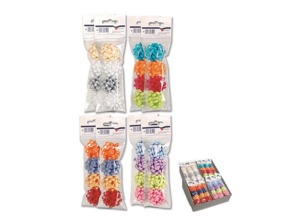 Rosett mini 4pk dia:45 mm 16ass farger Selges minimum 32 stk i display 