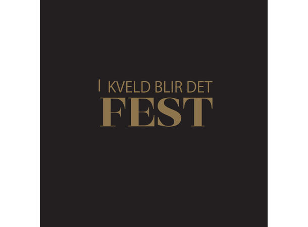 Serviett Fest i kveld sort Lunsjserviett 20 stk 3-lags 33x33cm 