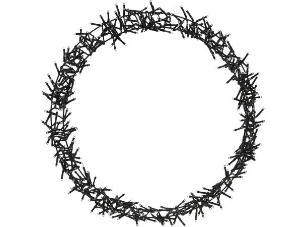 Krans LED Lysring 400 varmhvit 48cm IP44 8 funksjoner Timer 8/16t 