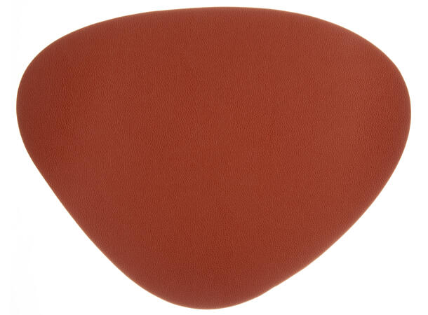 Dekkebrikke PU-skinn oval 41x32cm burg 