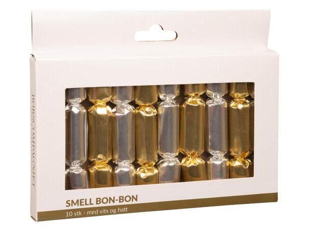 Smell Bon-Bon mini sølv & gull 10stk 10 stk 10 cm knall ass sølv og gull 