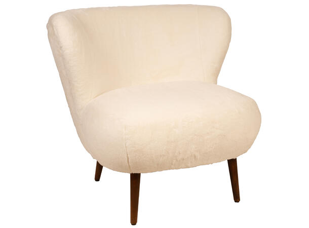 Stol plysj offwhite 82x78x74cm 