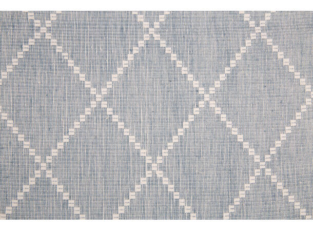 Brikke Jaquard bomull blå 33x48cm 