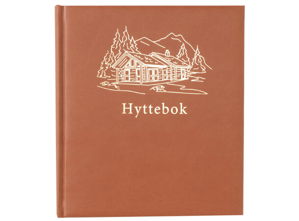 Hyttebok fjell brun 21x24 cm, 96 ark, 100 gram 